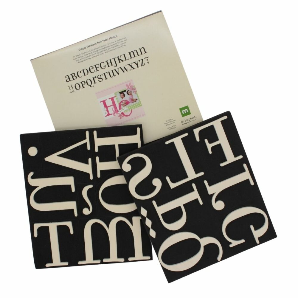 Alphabet Stamps Simply Fabulous Font