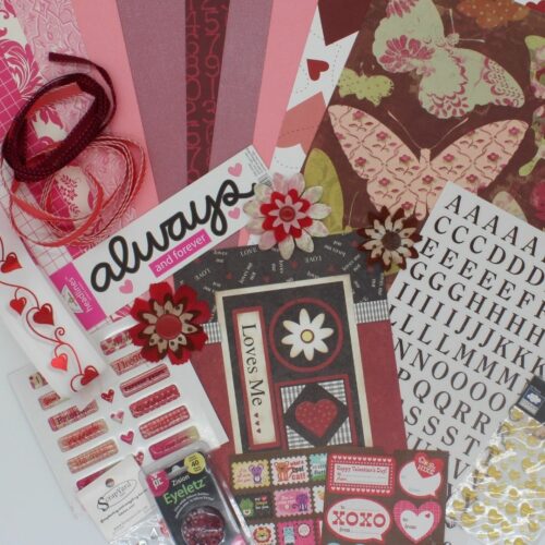 Always 27 piece scrap booking kit